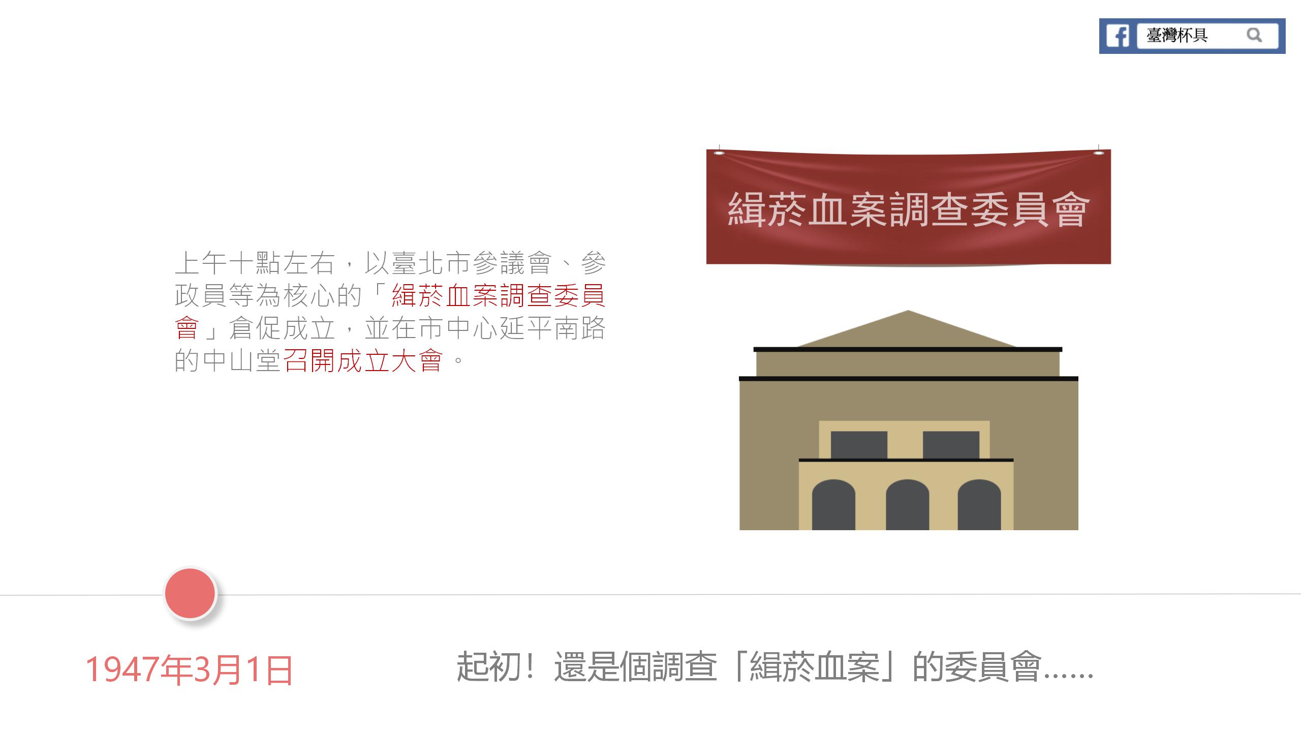 起初!還是個調查「緝菸血案」的委員會…… 起初!還是個調查「緝菸血案」的委員會……