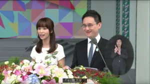 2016年5月20日，蔡英文的就職典禮暨慶祝大會上，司儀評論表演節目「臺灣之光」時指出「小英總統說過的『國家偉大嗎？國家因你而偉大！』」，並進一步地表示「這是由世世代代的臺灣人民共同點亮的臺灣之光」。該節目稱「一幕幕帶著血淚也帶著歡笑的故事」，「是你的故事也是我的故事」，即意在打造以臺灣島為範圍的國族歷史。（畫面截取自YOUTUBE@presidentialoffice，〈中華民國第十四任總統、副總統宣誓就職典禮暨慶祝大會現場直播〉，2016年5月20日，52'35''。）