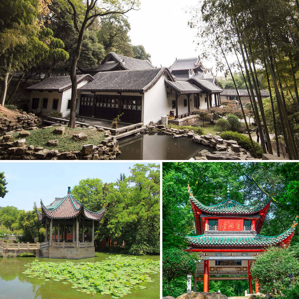 書院環境養就澹泊寧靜、敬天愛人的心性。圖為嶽麓書院的局部。