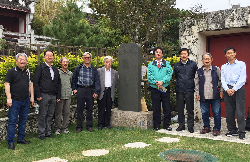 在孔子廟偶遇久米崇聖會的閩人「三十六姓」後人（右四）