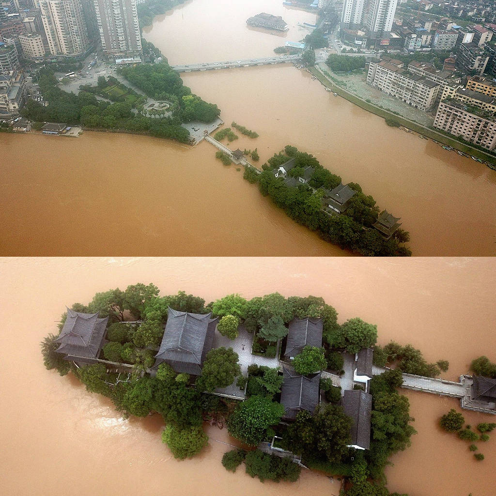 石鼓山「地岬」中段地勢較低，每逢洪峰，書院動輒形同孤島。因此構築石橋銜接兩頭。